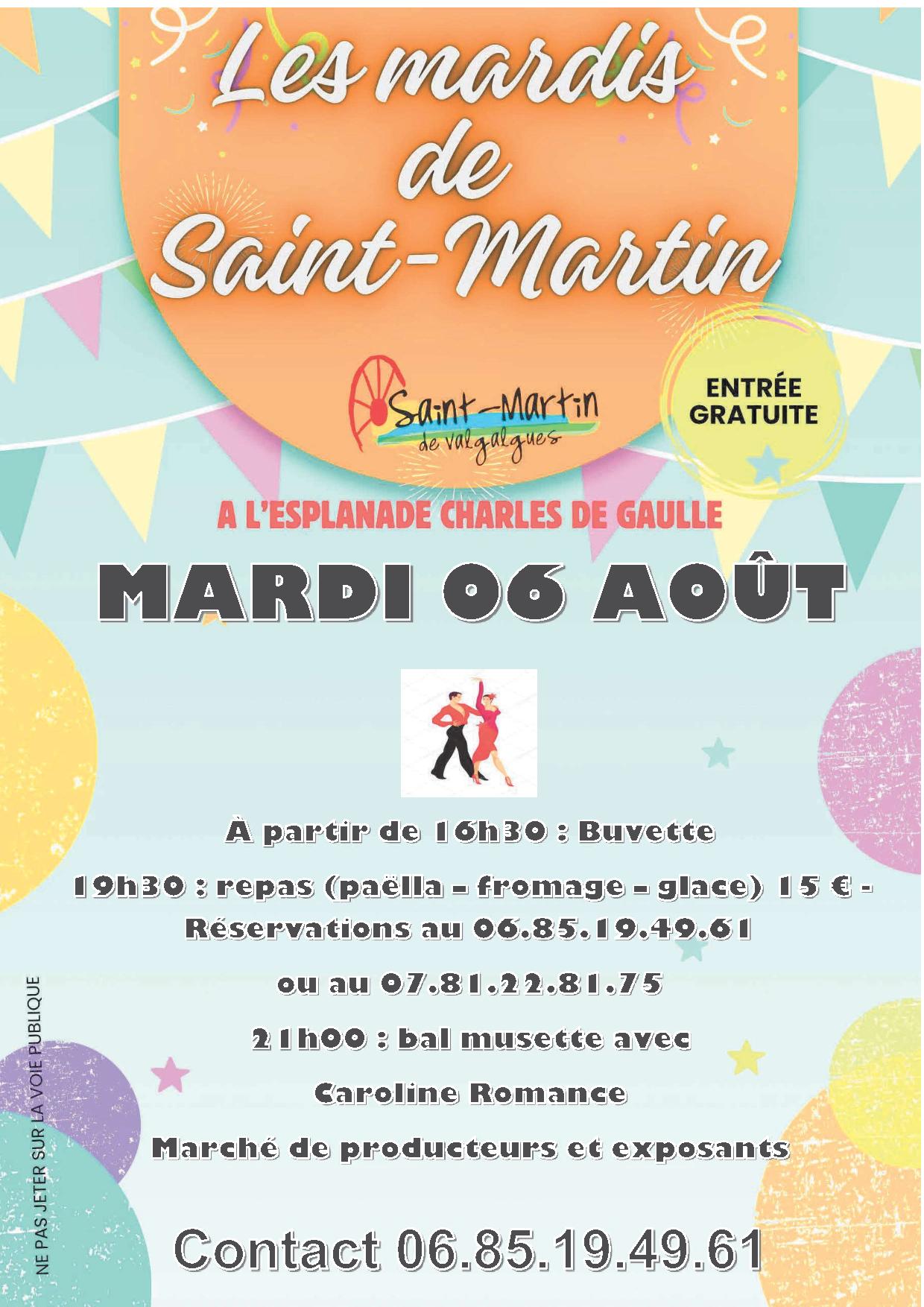 Les Mardis de Saint-Martin – 6 août 2024