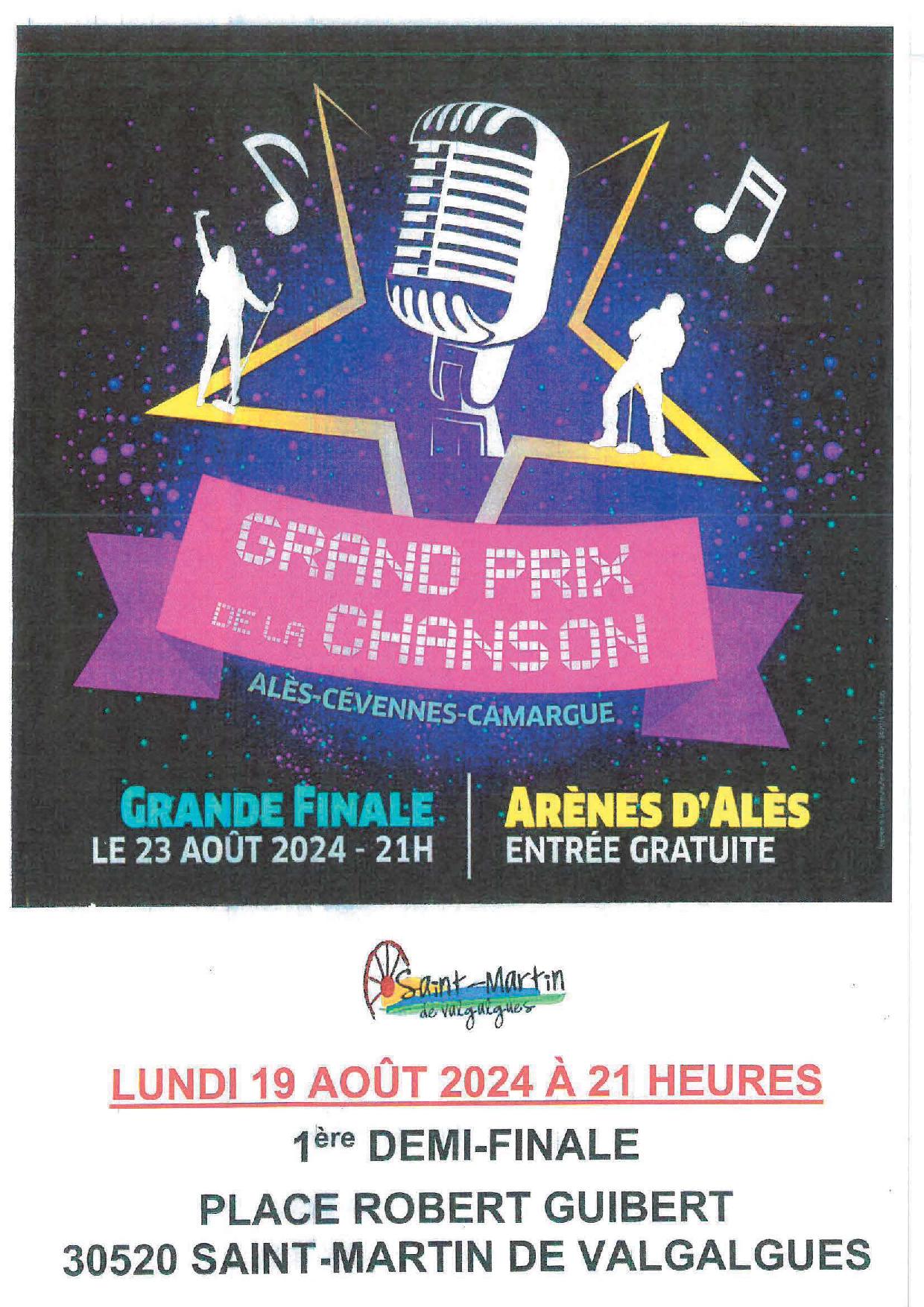 Grand Prix de la Chanson – 19 août 2024