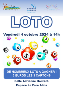 Lire la suite à propos de l’article Loto de la Semaine Bleue – 4 Octobre 2024